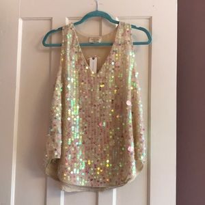Sequin tank top - Anthropologie